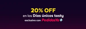 Días únicos tasty en Pedidos Ya+