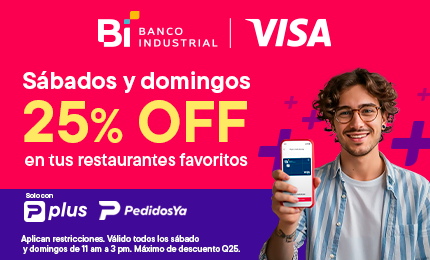 Fines de semana 25% descuento