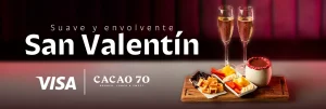 Visa cacao 70 promoción de san valentón