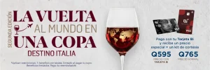 ¡La vuelta al mundo en una copa: Destino Italia! 2da edición